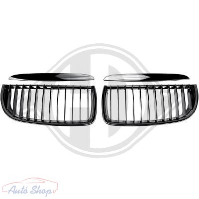 BMW E90/E91 fényes fekete hűtőrács vese 2004-2008