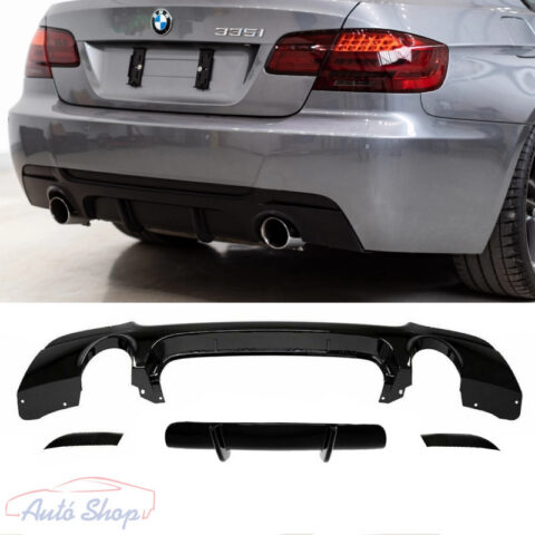 BMW E92/E93 M-Performance hátsó lökhárító diffúzor fényes fekete 2006-2014