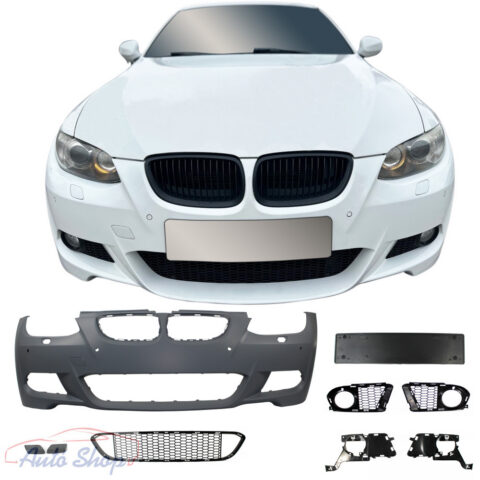 BMW E92/E93 M-Tech első lökhárító szett PDC-s, lámpamosós 2006-2010
