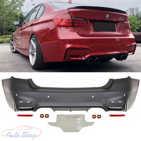 BMW F30 Sedan Sport Evo hátsó lökhárító M3 Style PDC + diffúzor 2011-2017