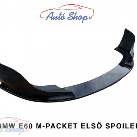 BMW E60 M-Packet első lökhárító toldat fényes fekete