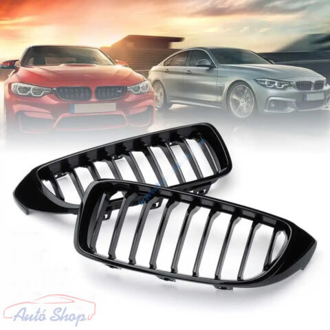 BMW F32/F33/F36 hűtőrács vese M3 Style lakk fekete