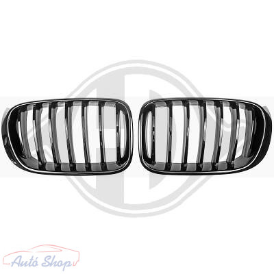 BMW X3 F25 M-Performance fényes fekete hűtőrács vese 2010-2014