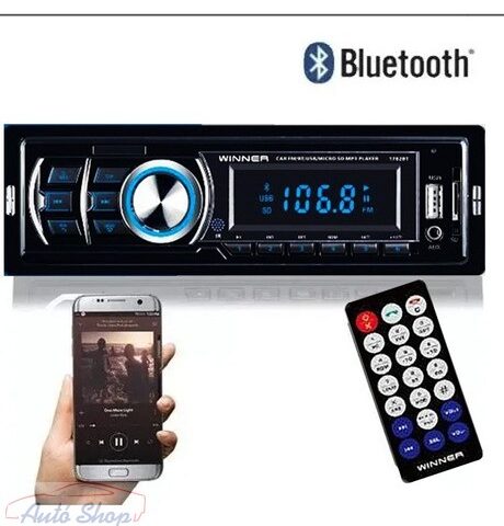 RAD46 autórádió BT/MP3/USB/MicroSD/AUX 4x50W távirányítóval (1782BT)