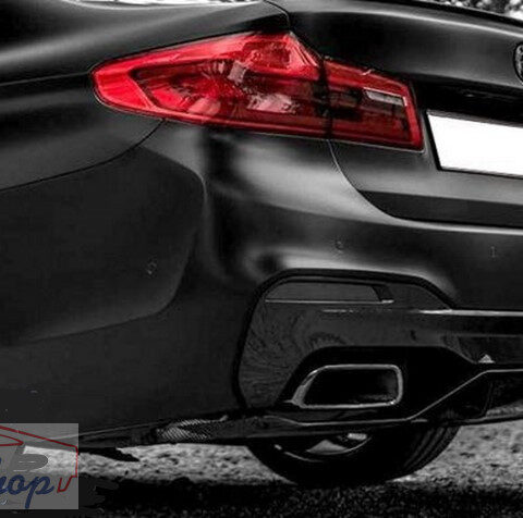 BMW G30/G31/G32/G11 LCI eredeti fényes fekete jobb hátsó kipufogócső vég
