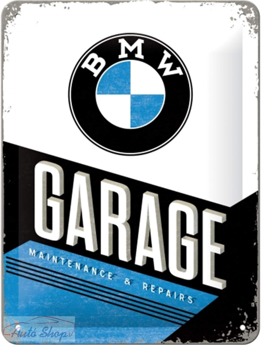BMW Nostalgic Art fémplakát garázstábla 15×20 cm (26212)