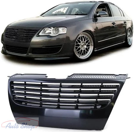 VW Passat B6 3C fényezetlen fekete hűtőrács 2005-2010