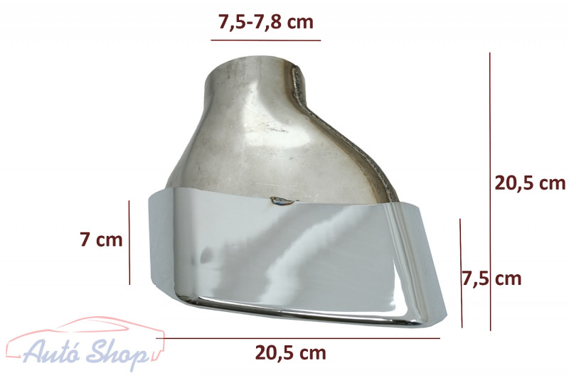 BMW G30/G31/G38/G32 M-Tech Sport Performance kipufogóvég pár 2016-2020 - Image 3