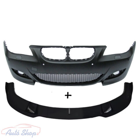 BMW E60/E61 M5 Style első lökhárító lippe toldat szett 24mm PDC