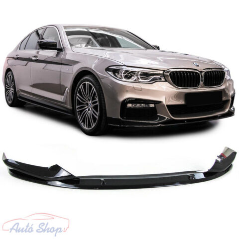 BMW G30/G31 M-Performance stílusú fényes fekete ABS első lökhárító spoiler lip 2017-