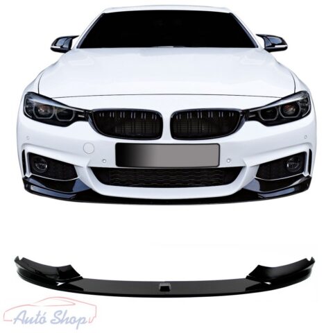 BMW F32/F33/F36 M-Performance első lökhárító toldat fényes fekete