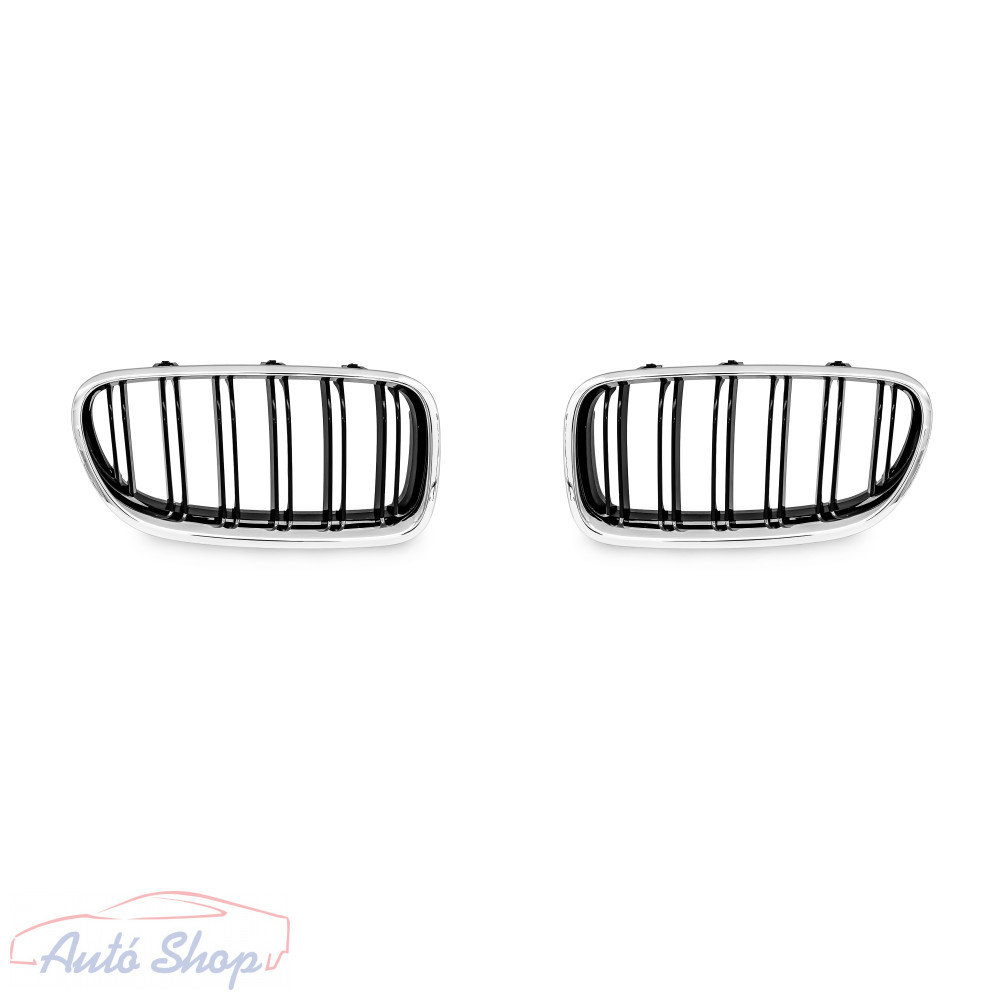 BMW F10/F11 hűtőrács vese króm/fekete M4 Style