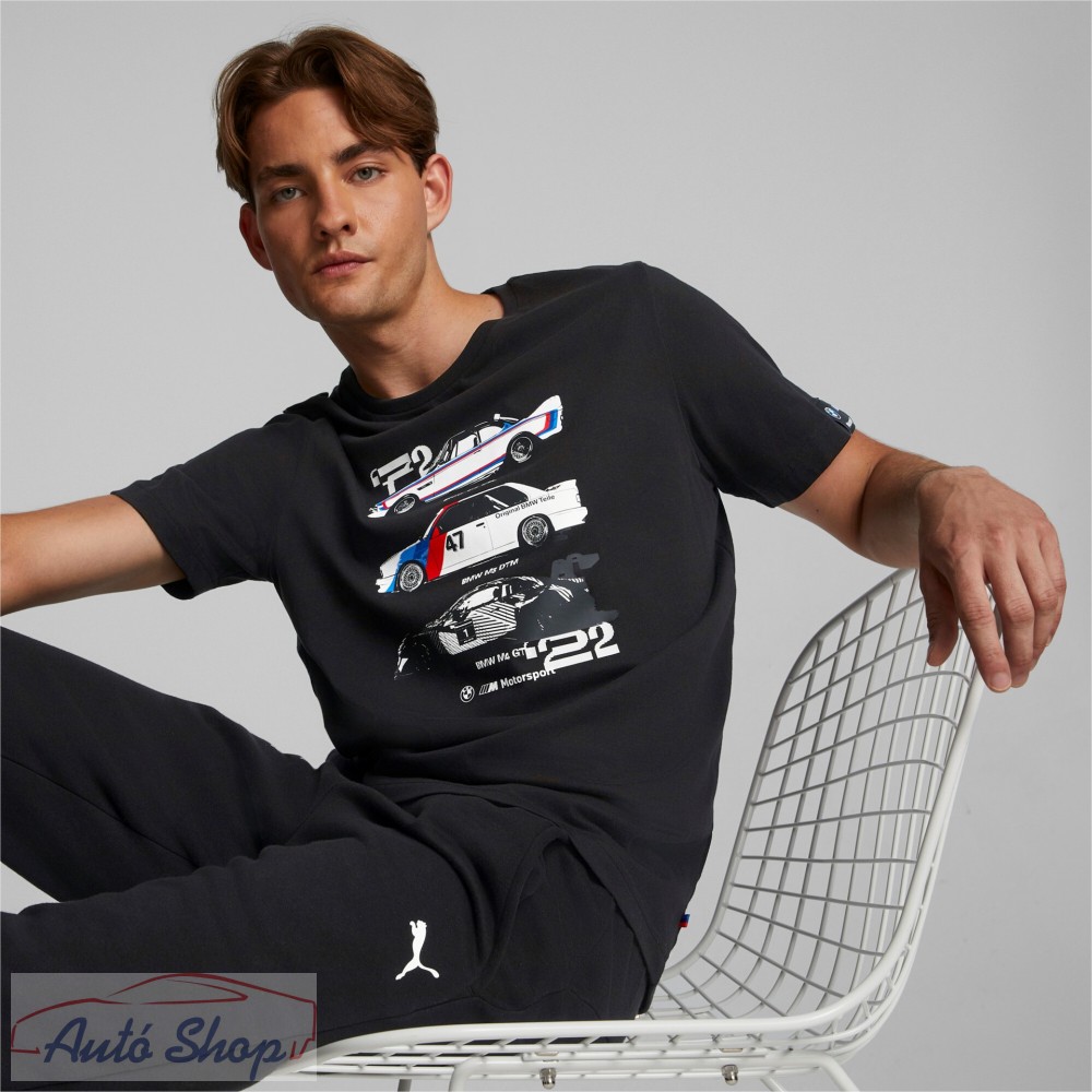 BMW Motorsport MMS autós grafikus férfi póló (536241-01) - Image 3