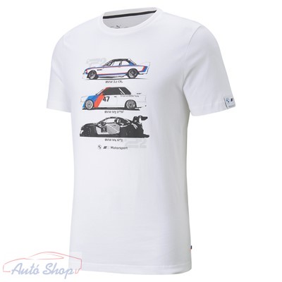 BMW Motorsport MMS autós grafikus férfi póló (536241-02)