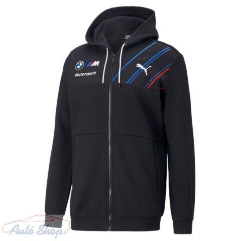 BMW Motorsport Team kapucnis zipzáras melegítő felső antracit 2023 (763320-01)
