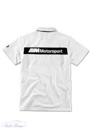 BMW M Motorsport férfi galléros póló fehér (80142461108) - Image 2
