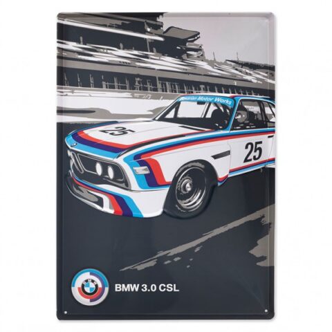 BMW Motorsport Heritage fémtábla 42×29,5 cm