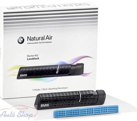BMW Natural Air Lavablack légfrissítő tartó + Starter Kit