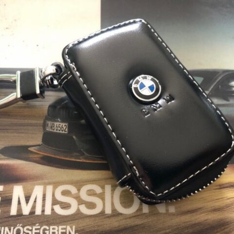 BMW bőr kulcstartó tok
