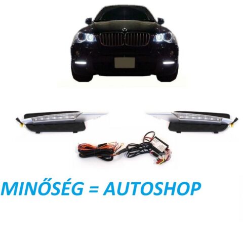 BMW X5 E70 DRL nappali menetfény ködlámpa rácsba 2007-2009