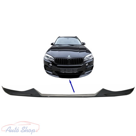 BMW X5 F15 első lökhárító spoiler fényes fekete 2014-2018