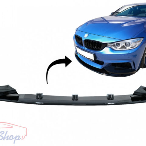 BMW F32/F33/F36 M-Performance első lökhárító toldat fényes fekete