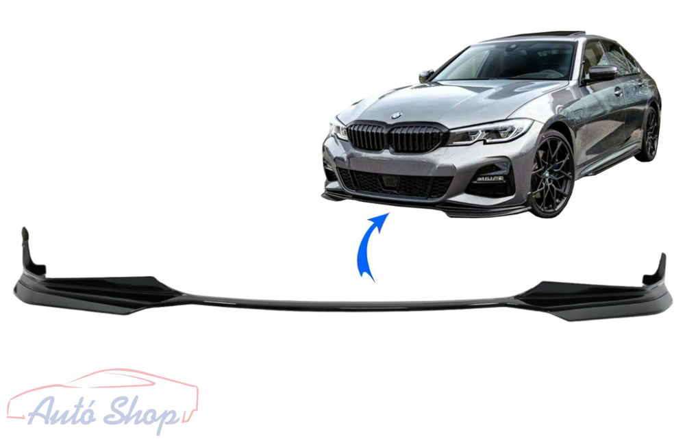 BMW G20/G21/G28 M-Performance első lökhárító spoiler lakk fekete 2019-
