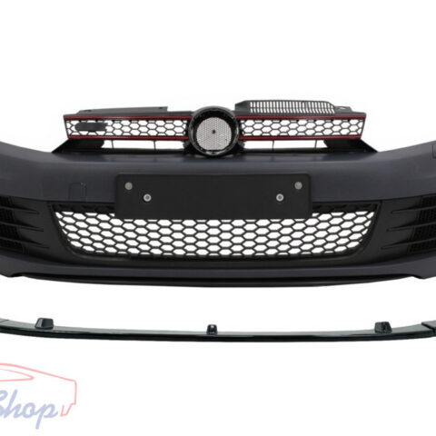 Volkswagen Golf VI MK6 GTI Look első lökhárító spoiler fényes fekete 2008-2013