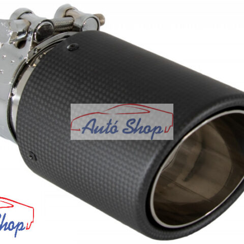 Matt carbon kipufogóvég 68mm bemenet