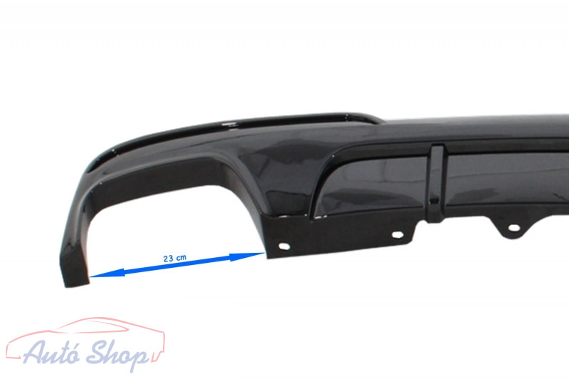 BMW F10/F11 M-Packet fényes fekete hátsó lökhárító diffúzor - Image 3