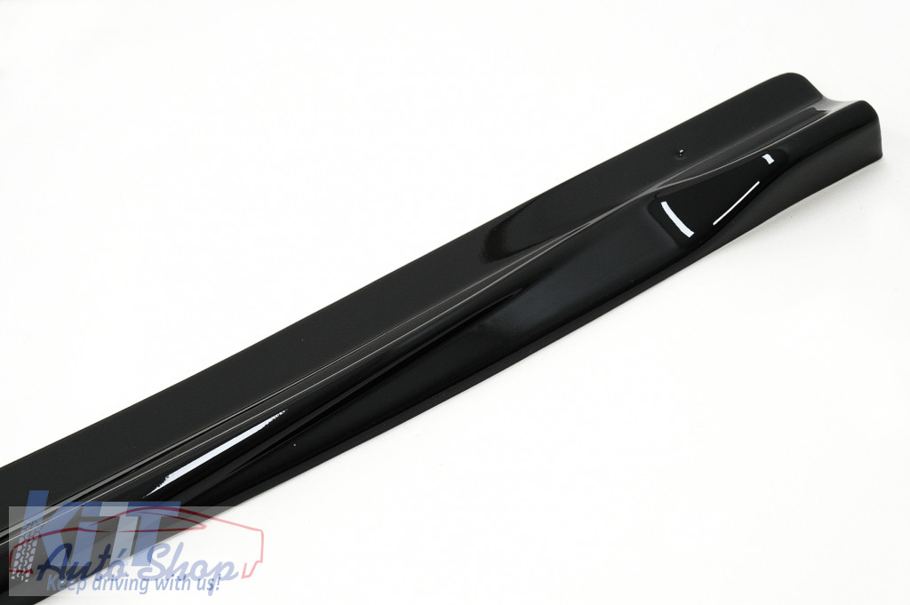 Mercedes W176 A45 Sport Line küszöb spoiler toldat fényes fekete 2012-2018 - Image 4
