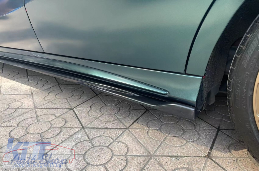 Mercedes W176 A45 Sport Line küszöb spoiler toldat fényes fekete 2012-2018 - Image 5