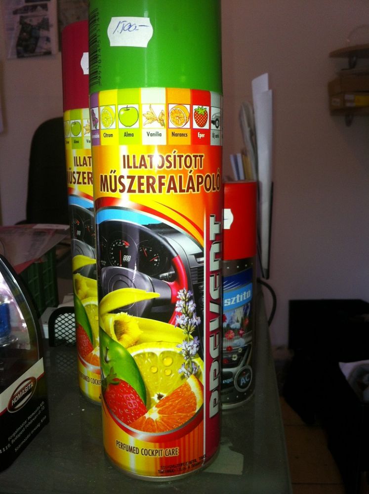 Prevent műszerfalápoló illatosítóval maxi kiszerelés