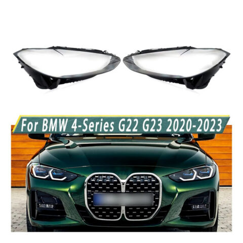BMW 4 G22/G23/G26 fényszóró búra pár 2020-2023