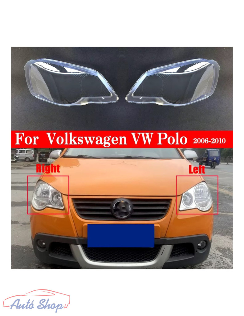 VW Polo fényszóró búra pár 2005-2009 - Image 2