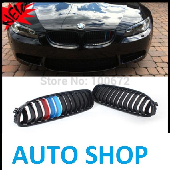 BMW E90/E91 LCI M-es hűtőrács vese lakk fekete 2009-