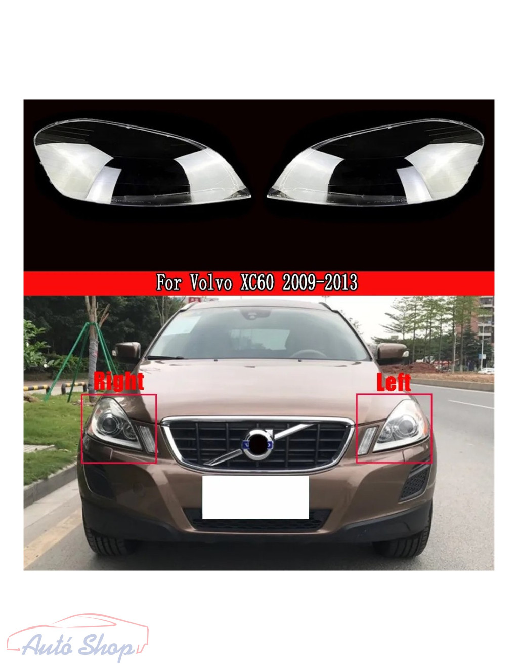 Volvo XC60 fényszóró búra szett 2009-2013