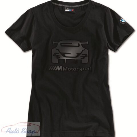 BMW M Motorsport grafikás női póló fekete (80142461066)