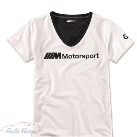 BMW M Motorsport női póló fehér/fekete (80142461071)