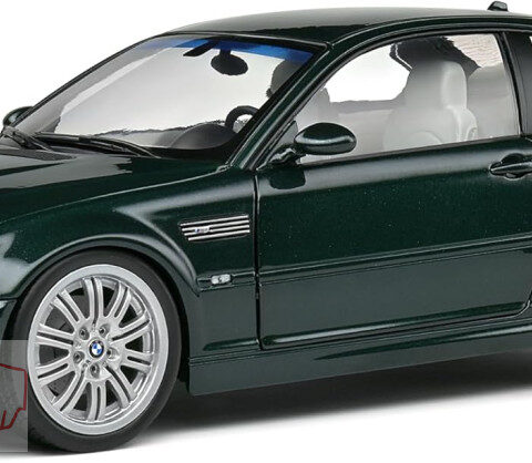 BMW E46 M3 Laguna zöld Solido modellautó 1:18