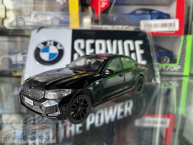 Bburago BMW 320i M 1:32 fekete modellautó - Image 4