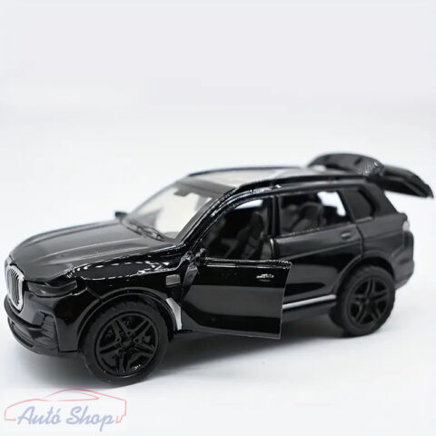 BMW X7 1:24 fekete modellautó (Welly)