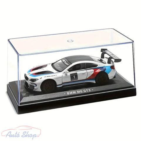 BMW M6 GT3 fehér modellautó 1:43 ajándék dobozzal