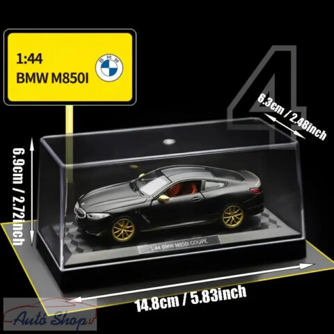 MAKEDA BMW M850i modellautó 1:44 fekete ajándékdobozzal