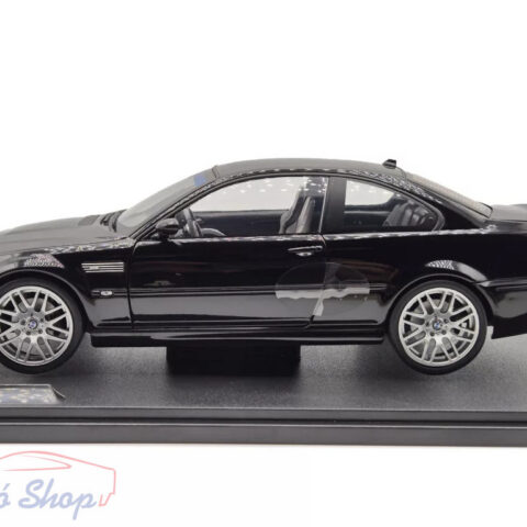 BMW E46 M3 CSL fekete Solido modellautó 1:18