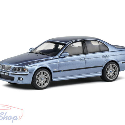 BMW E39 M5 5.0 V8 2003 kék 1:43 Solido modellautó