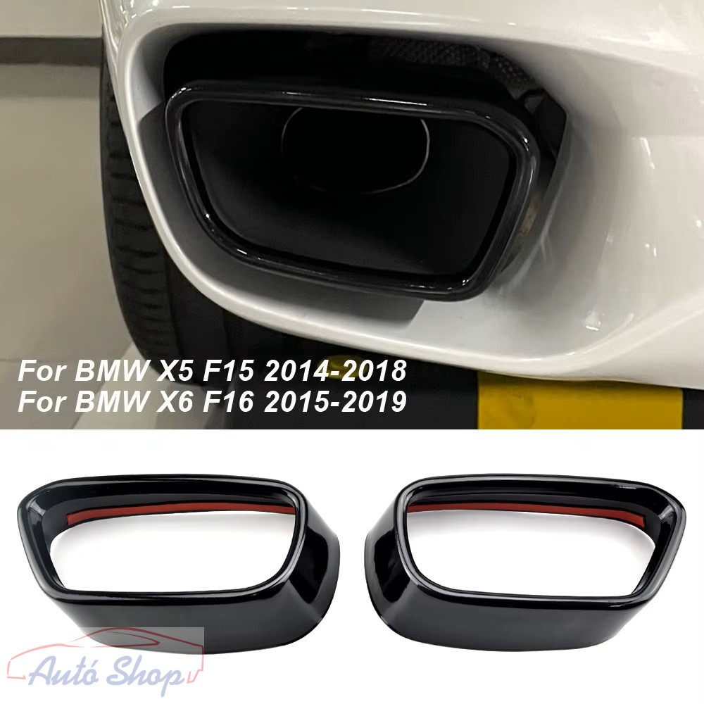 BMW X5/X6 F15/F16 lakk fekete kipufogóvég pár 2014-2019